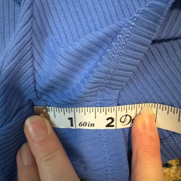 ⭐️3for10⭐️ Juicy Couture Rhinestone Pajama Shorts Button Women’s Large Blue - Picture 7 of 9